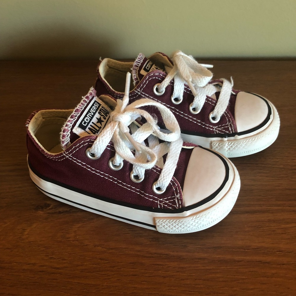 Converse Toddler Burgundy Sneakers